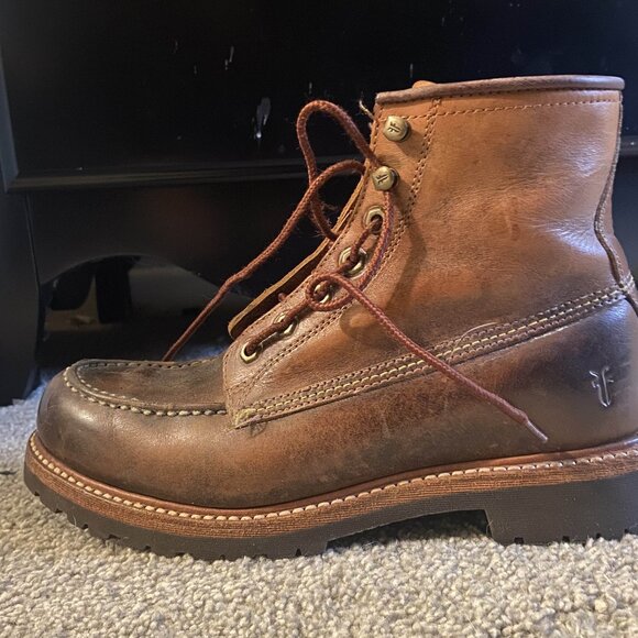 Vintage Frye Worn Brown Boots - Picture 4 of 5